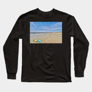 Surfing at Blancs Sablons Long Sleeve T-Shirt